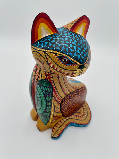 Yellow cat alebrije