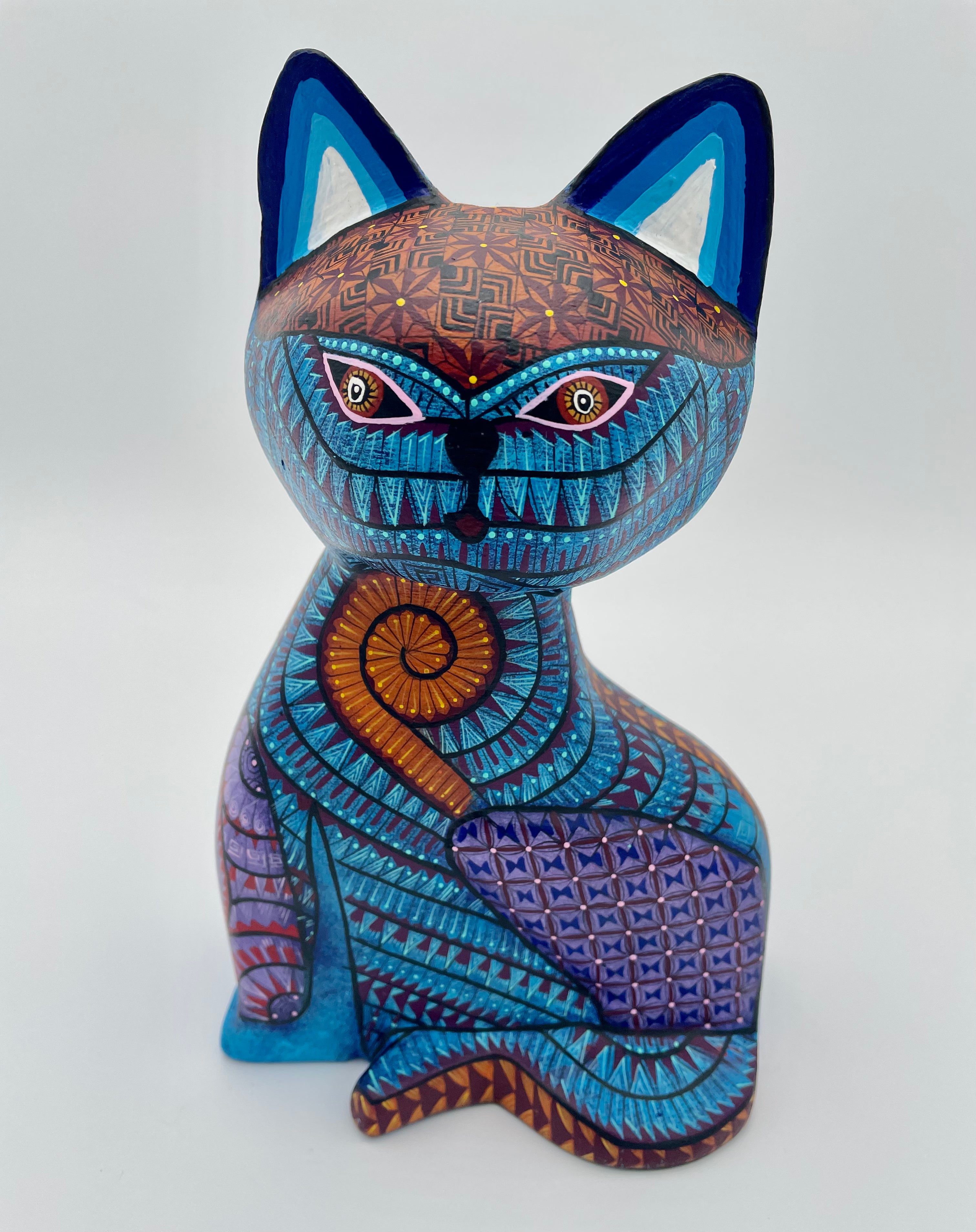 Blue cat alebrije