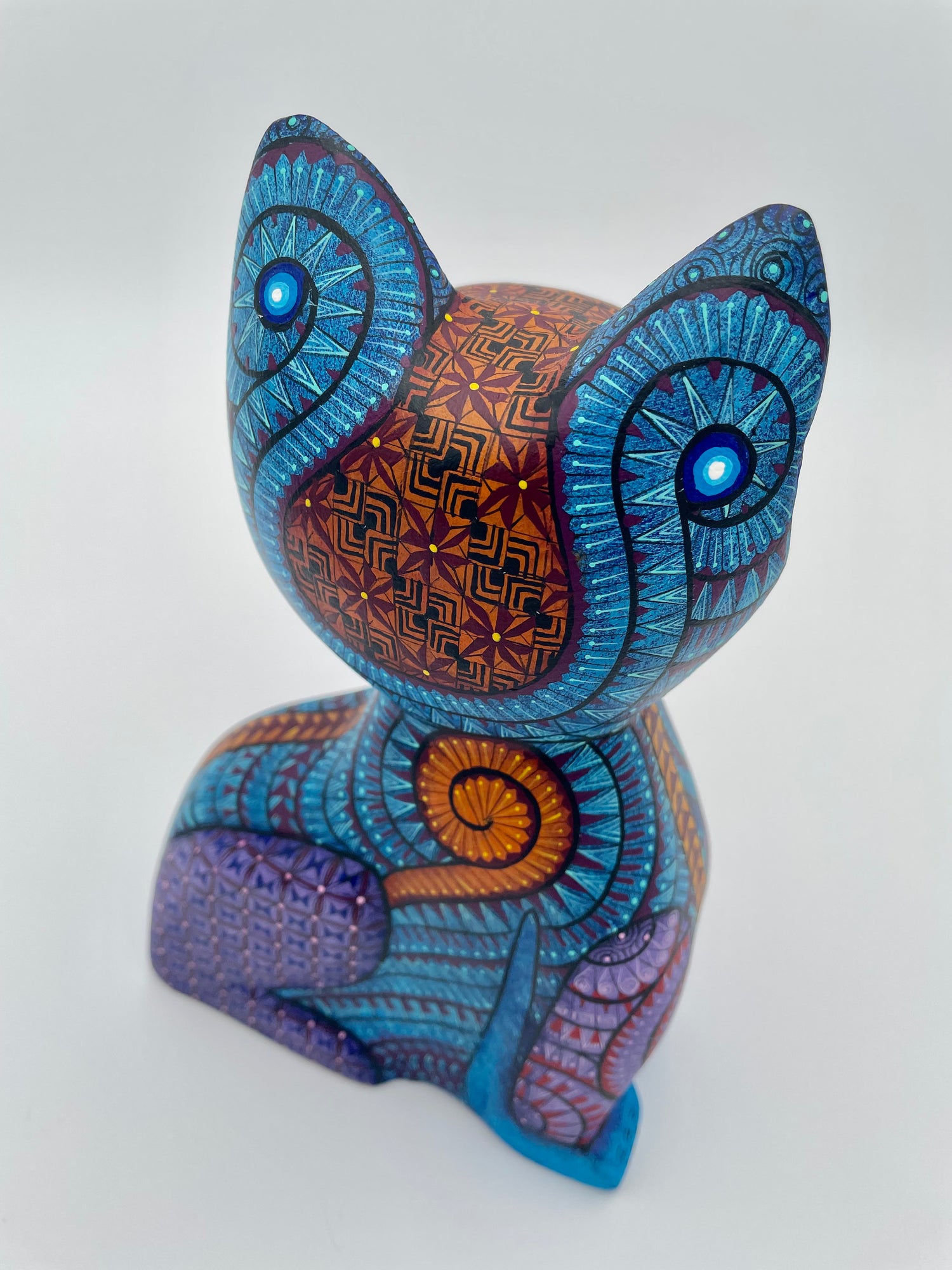 Blue cat alebrije