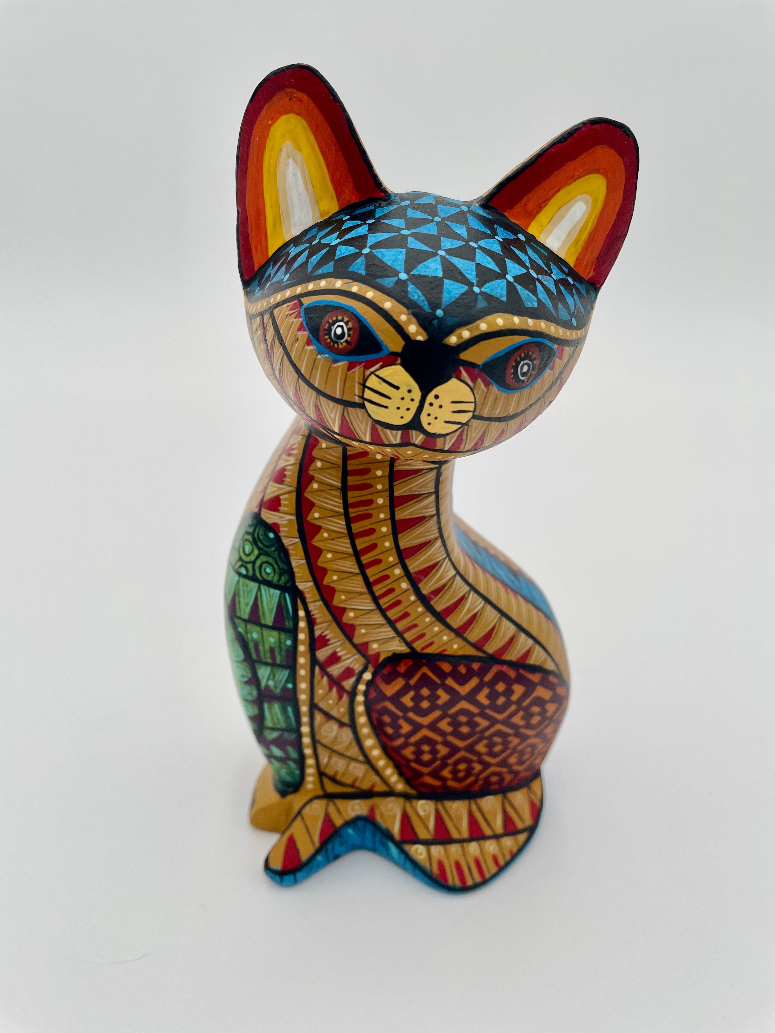 yellow cat alebrije