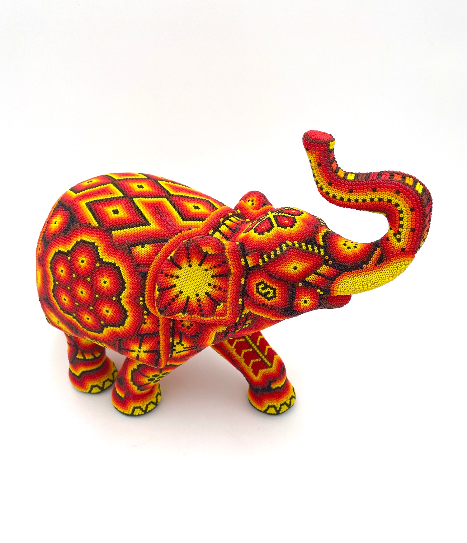 Huichol art elephant