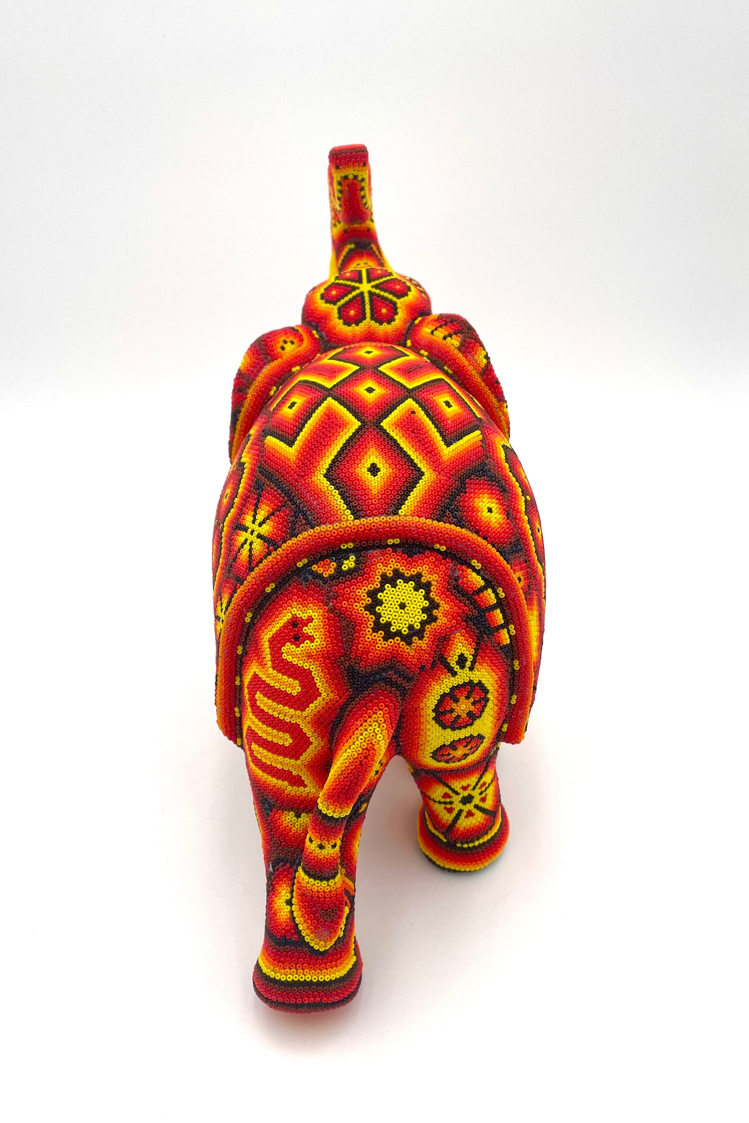 Huichol art elephant