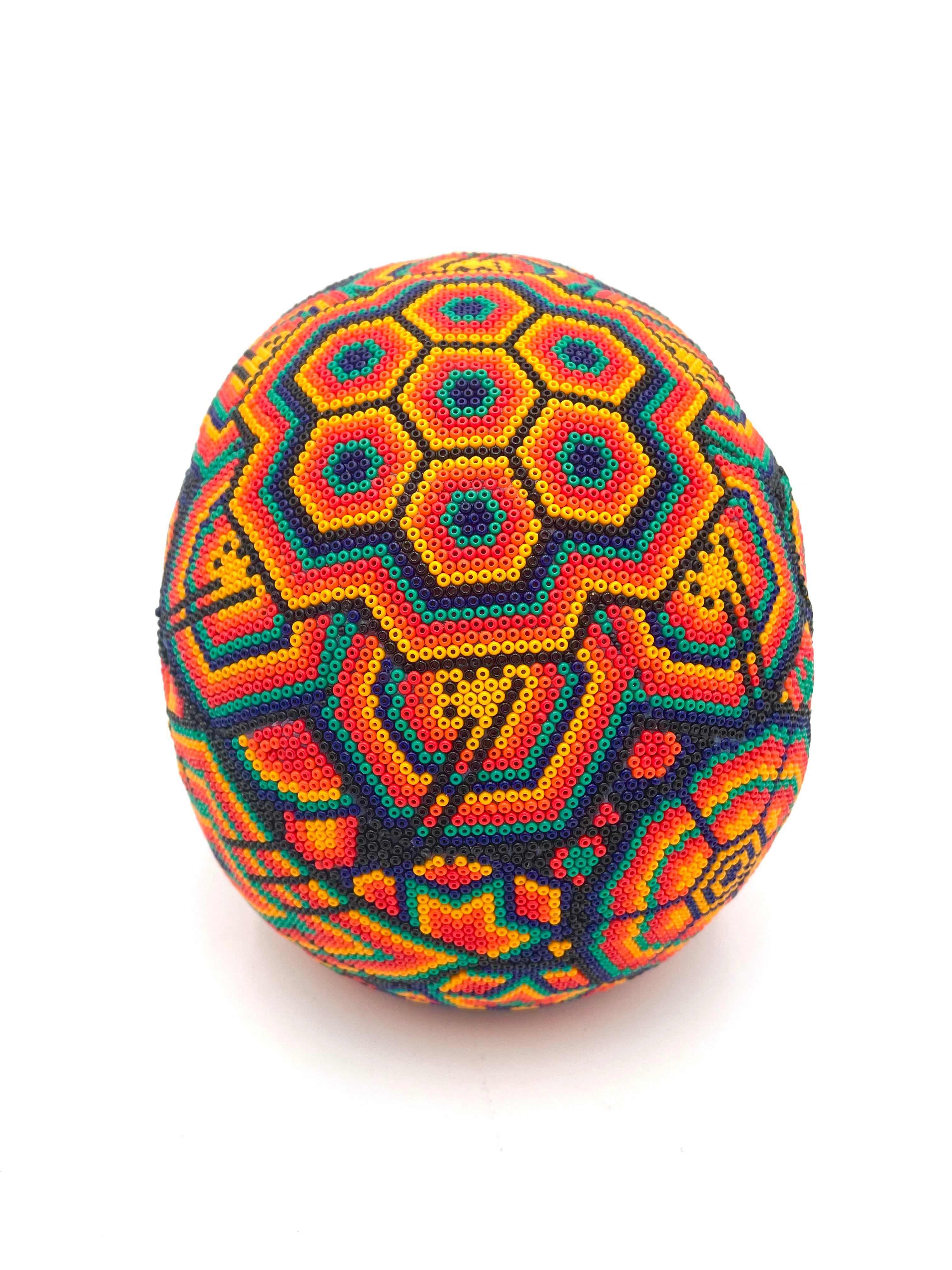 Huichol art skull