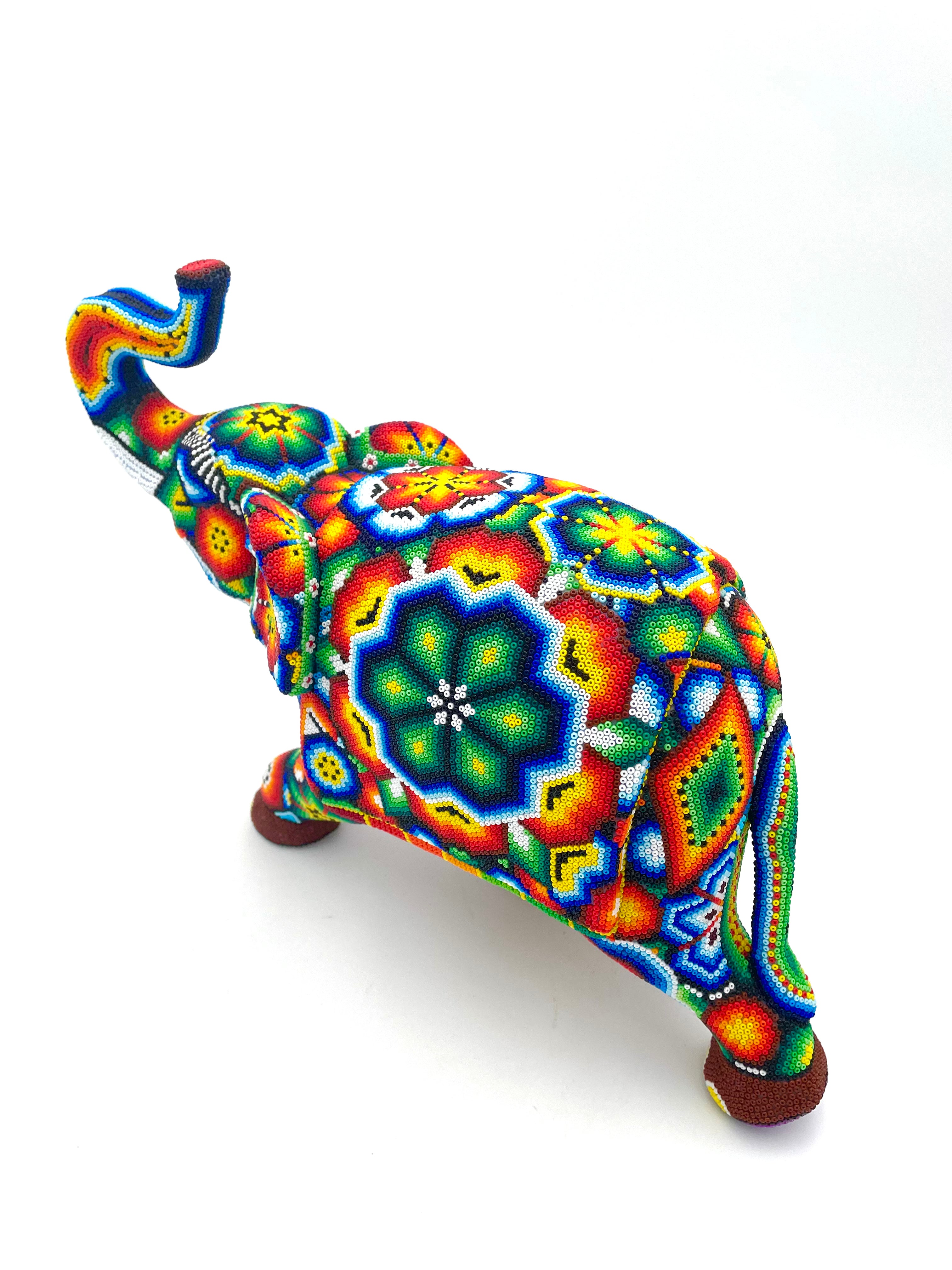 Huichol art elephant