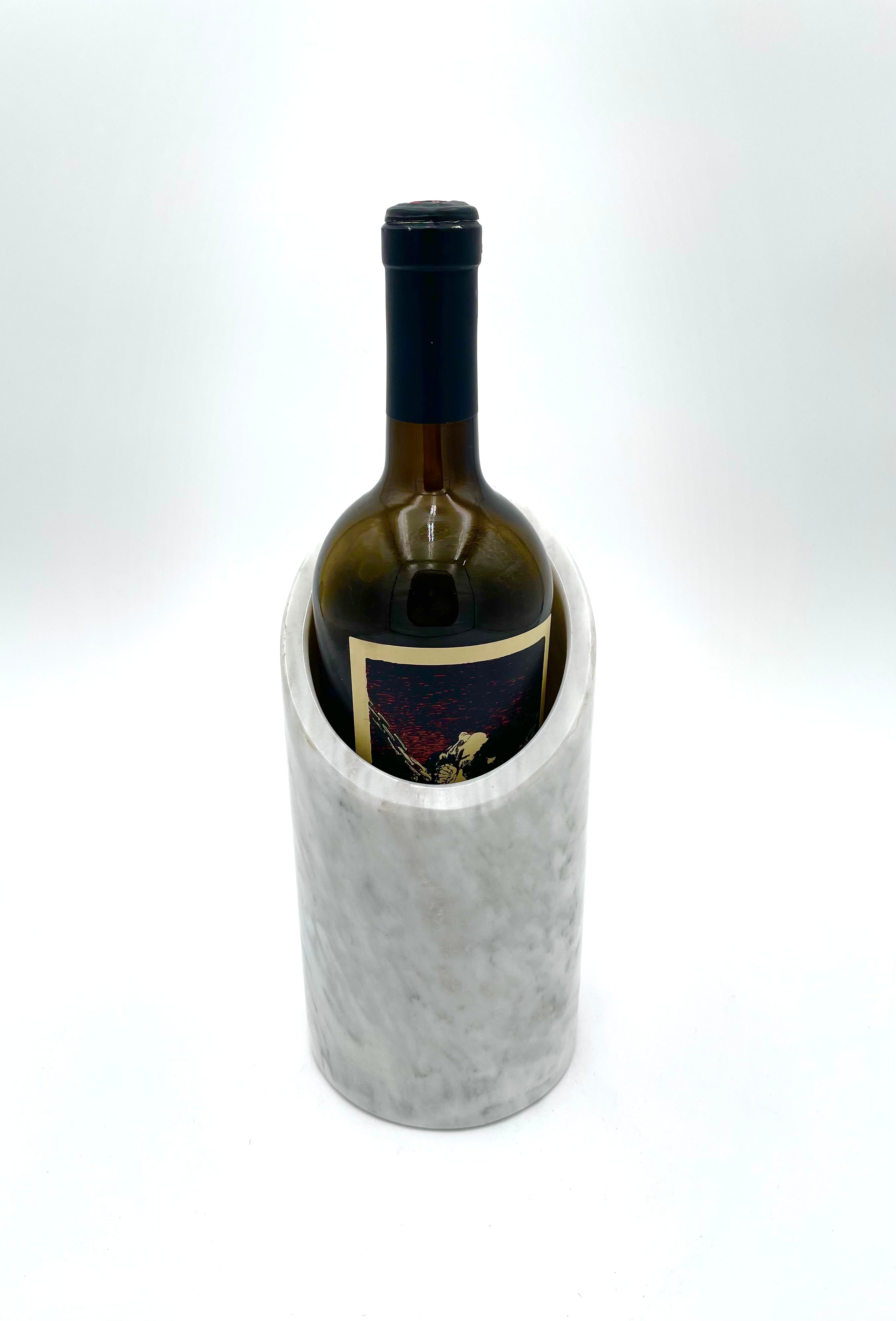 marble wine bottle chiller