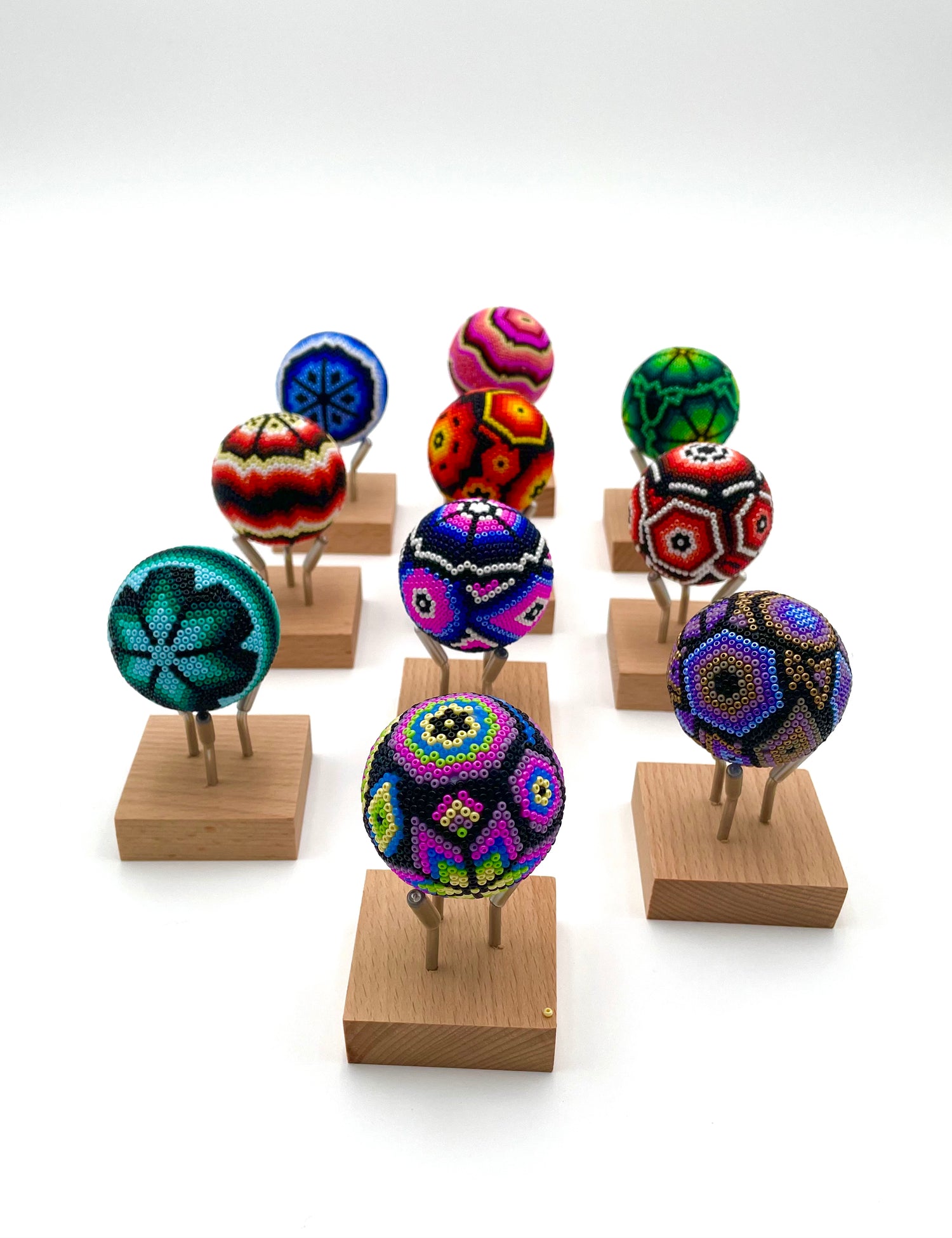 Huichol art golf ball