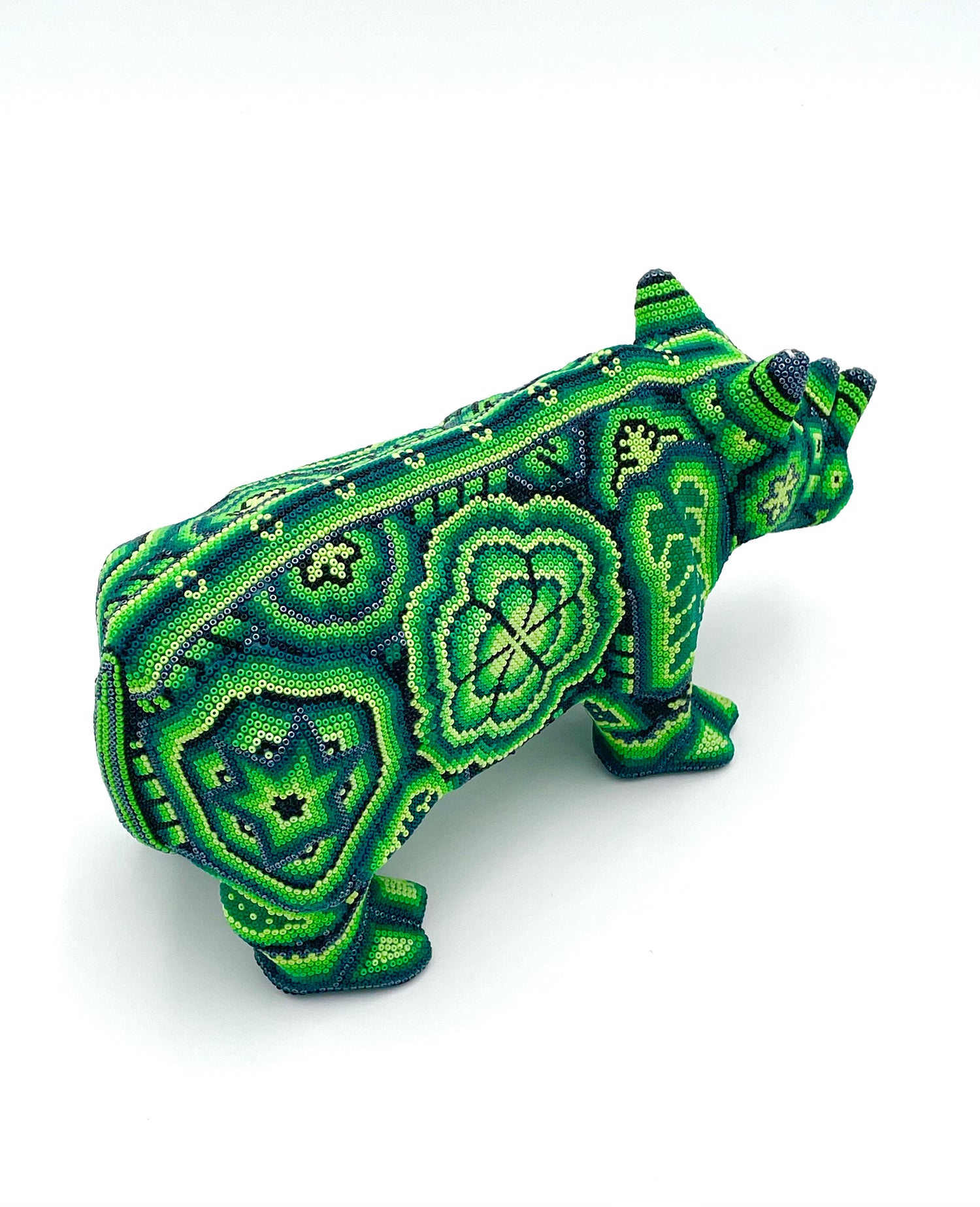 Huichol art rhino