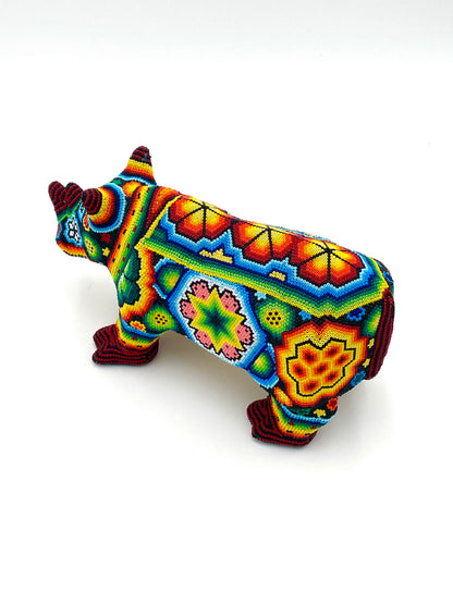 Huichol art rhino