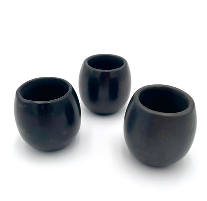 Black clay shot cup