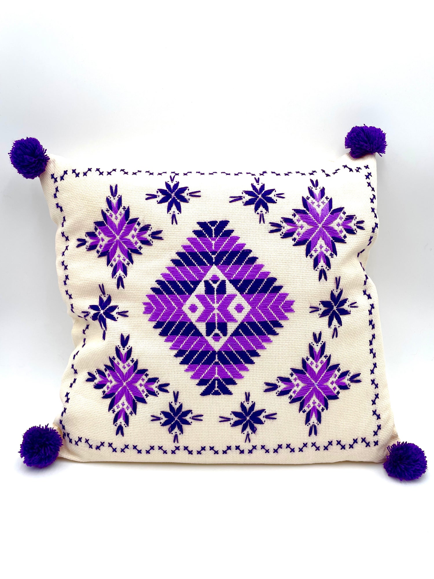 Embroidered cushions