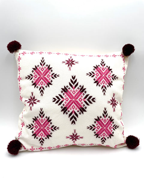 Embroidered cushions