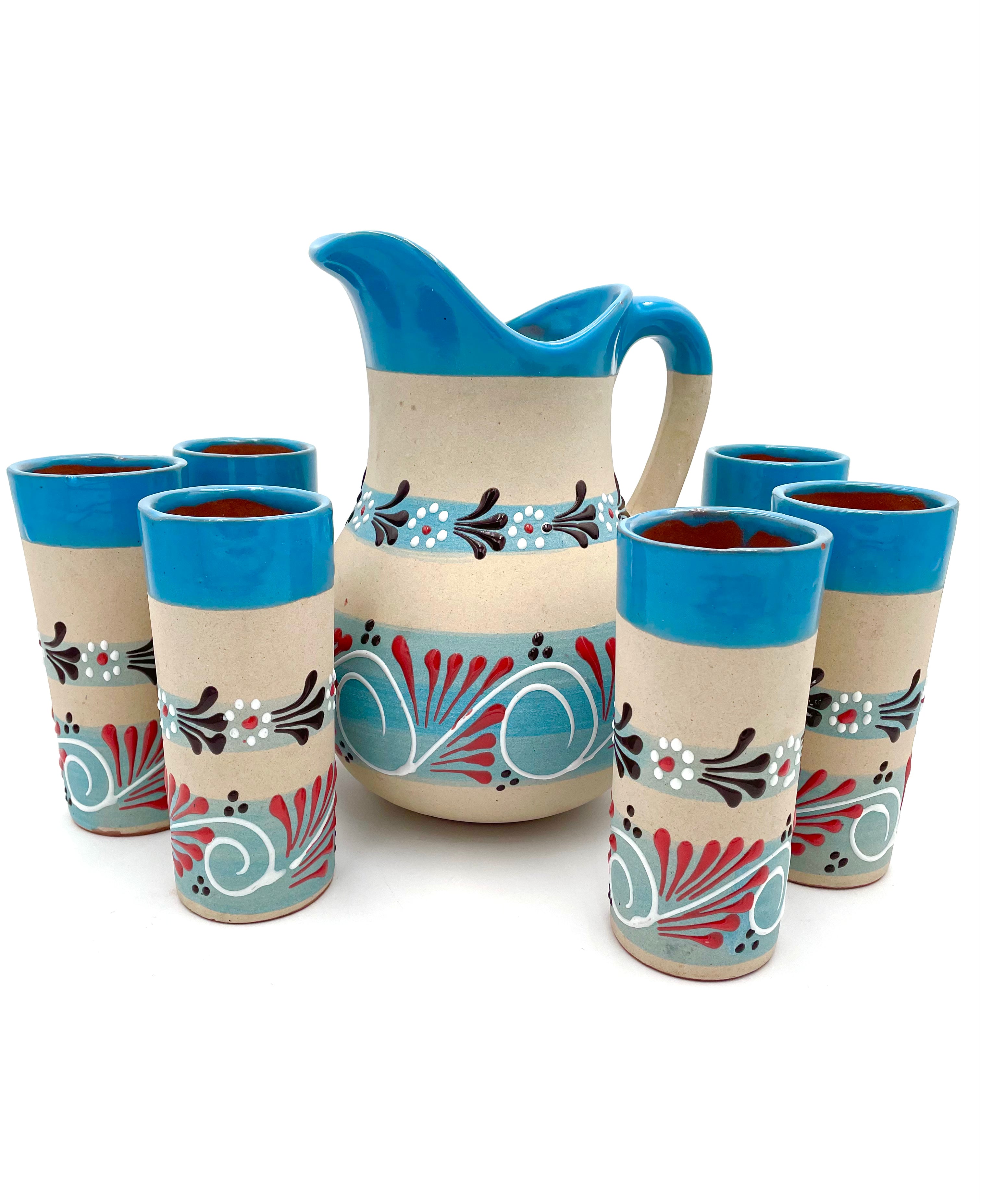 ceramic jug with cups