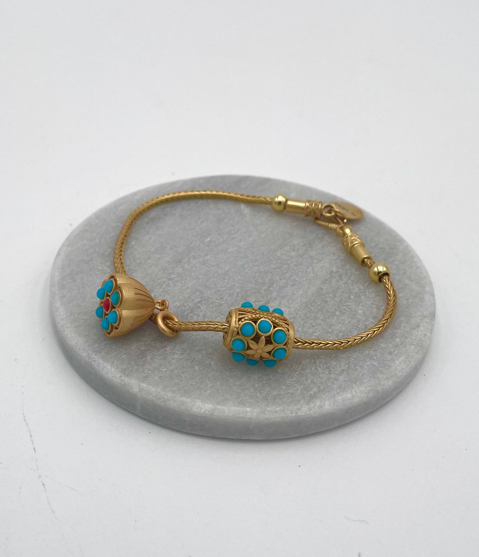 Handmade gold plated bracelet