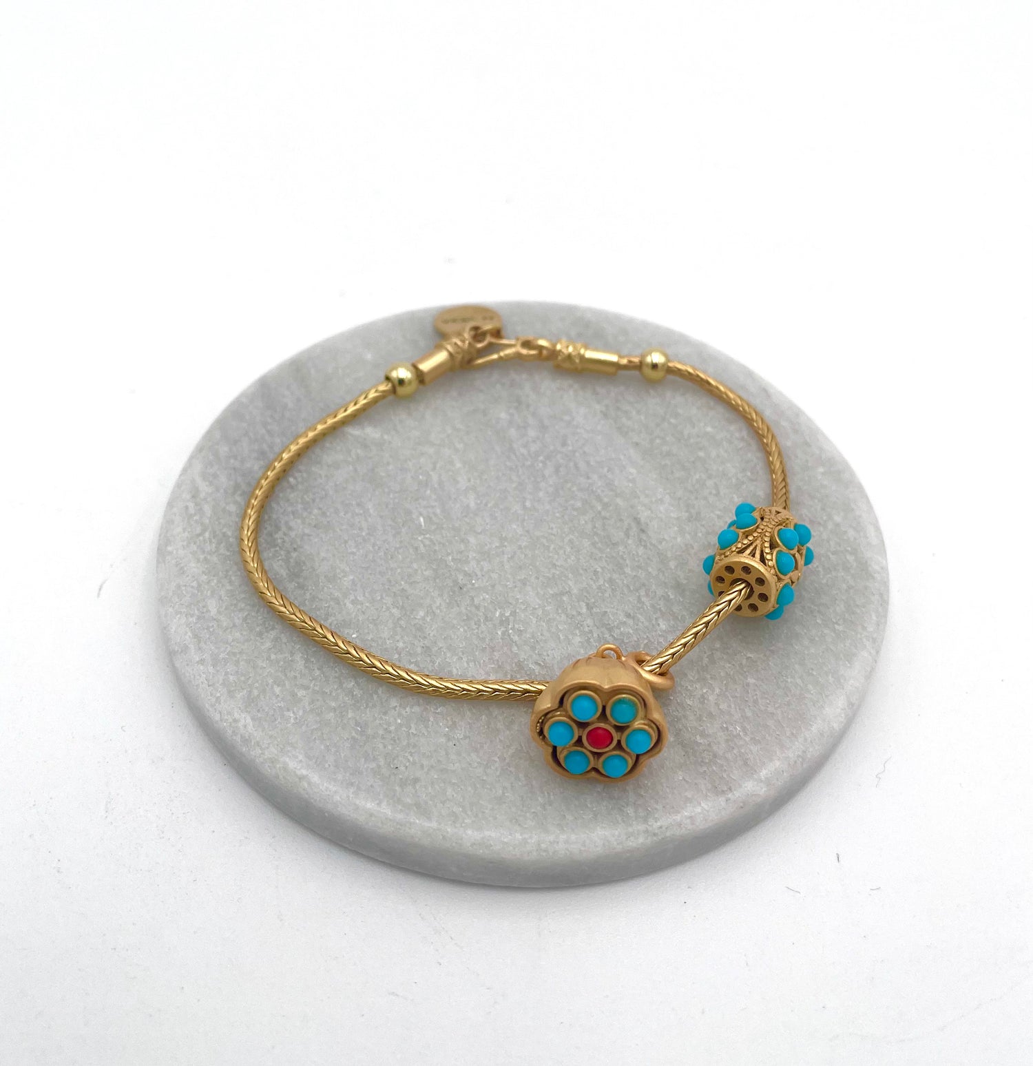 Handmade gold plated bracelet