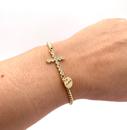 Handmade gold plated bracelet variant 13