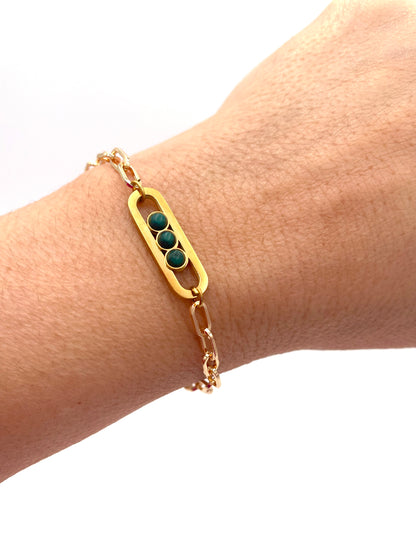 Handmade gold plated bracelet variant 23