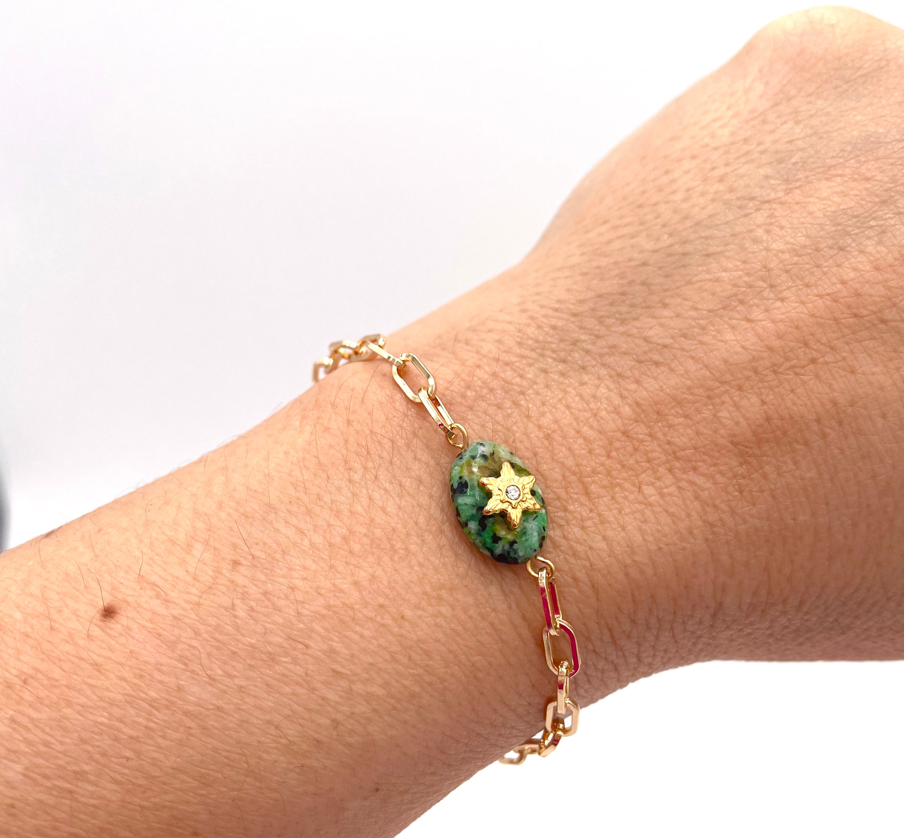 Handmade gold plated bracelet variant 24