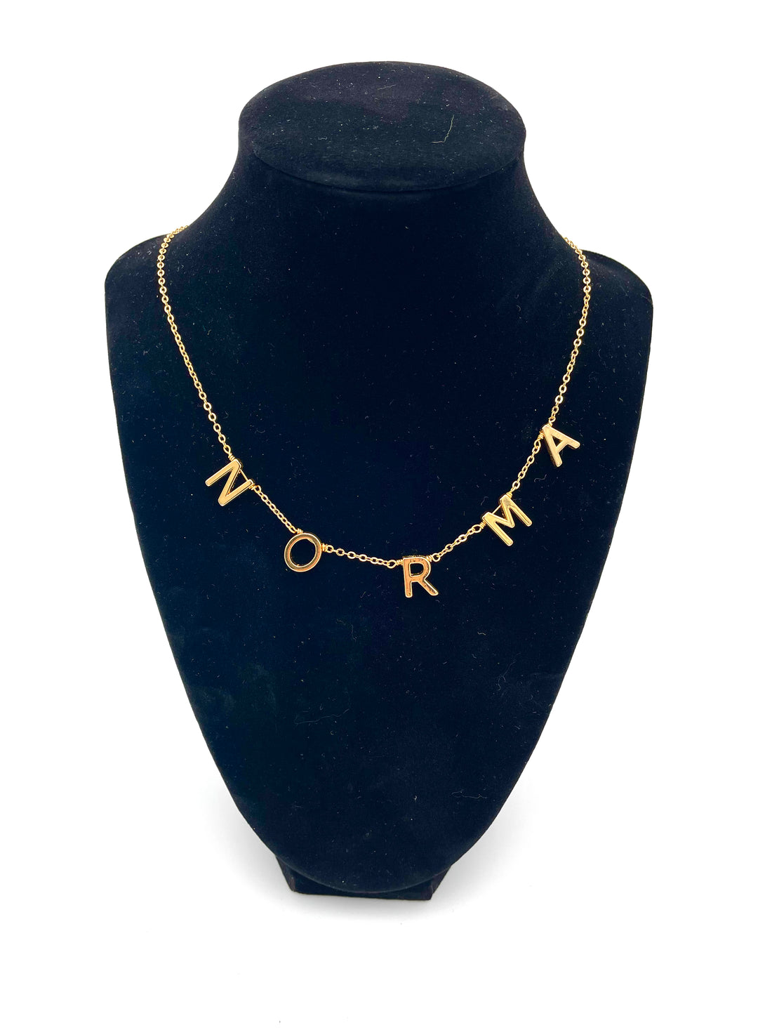 Custom gold plated Letter necklace UP TO  5 LETTERS