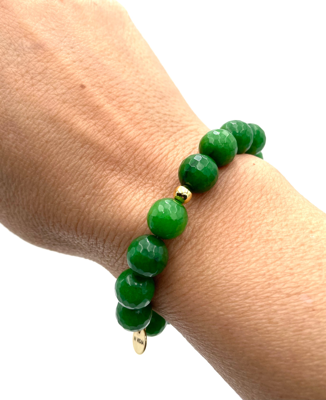 Green Handmade Natural Stone Bracelet