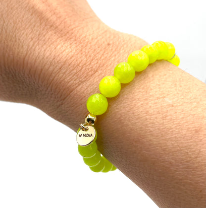 Light green Handmade Natural Stone Bracelet