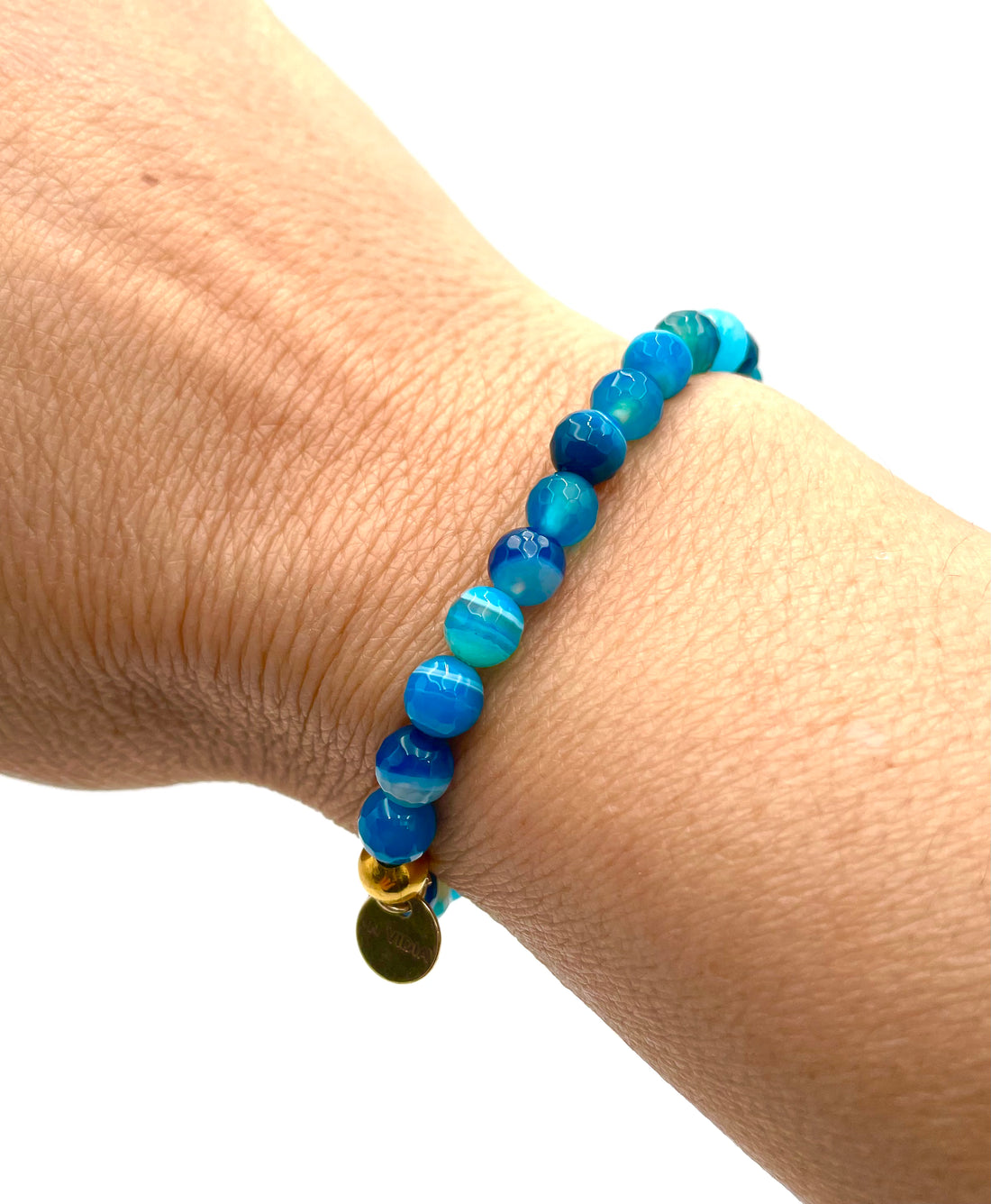 Blue Handmade Natural Stone Bracelet