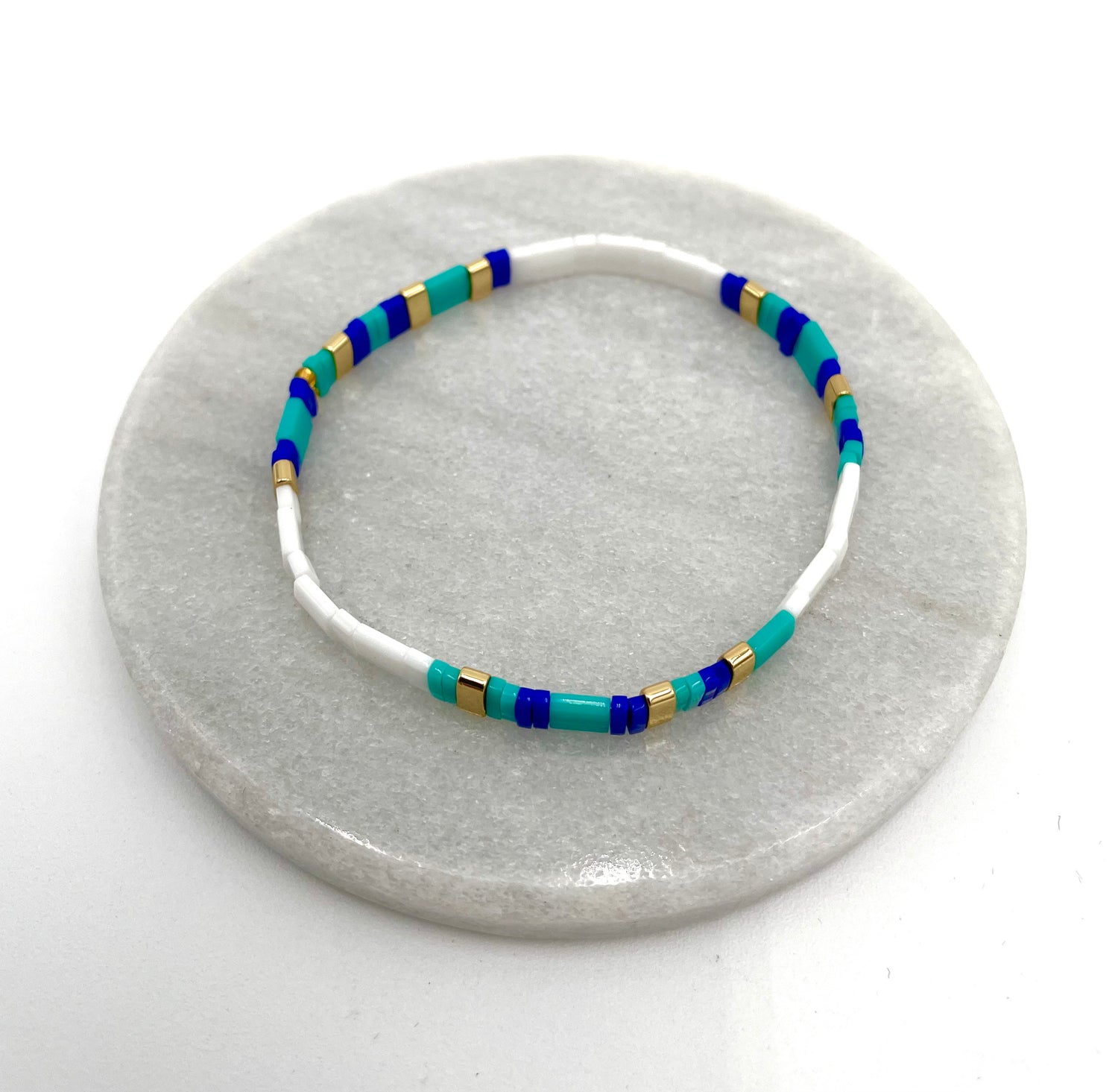 Handmade Miyuki Tila bead bracelet variant 1