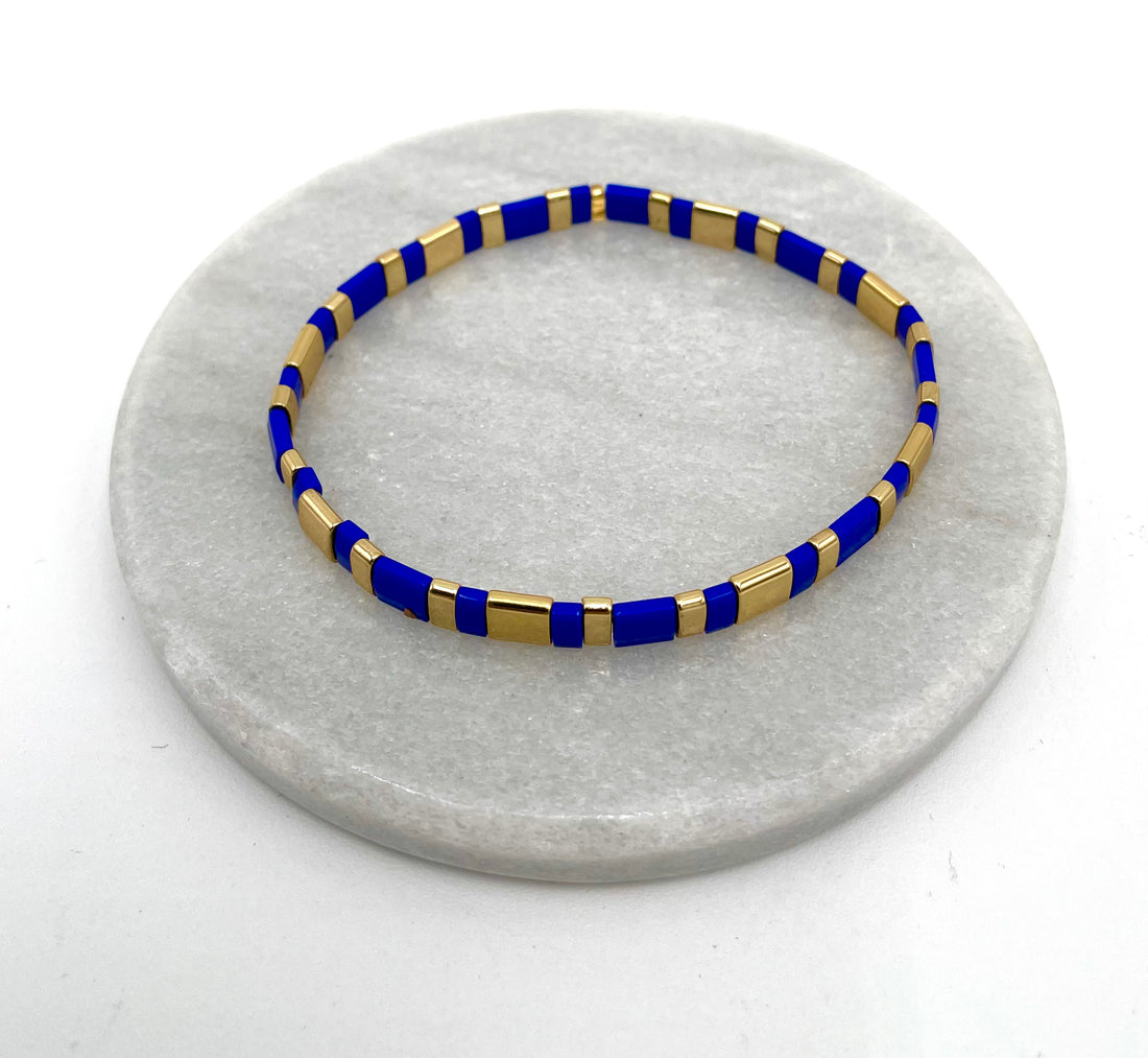 Handmade Miyuki Tila bead bracelet variant 11