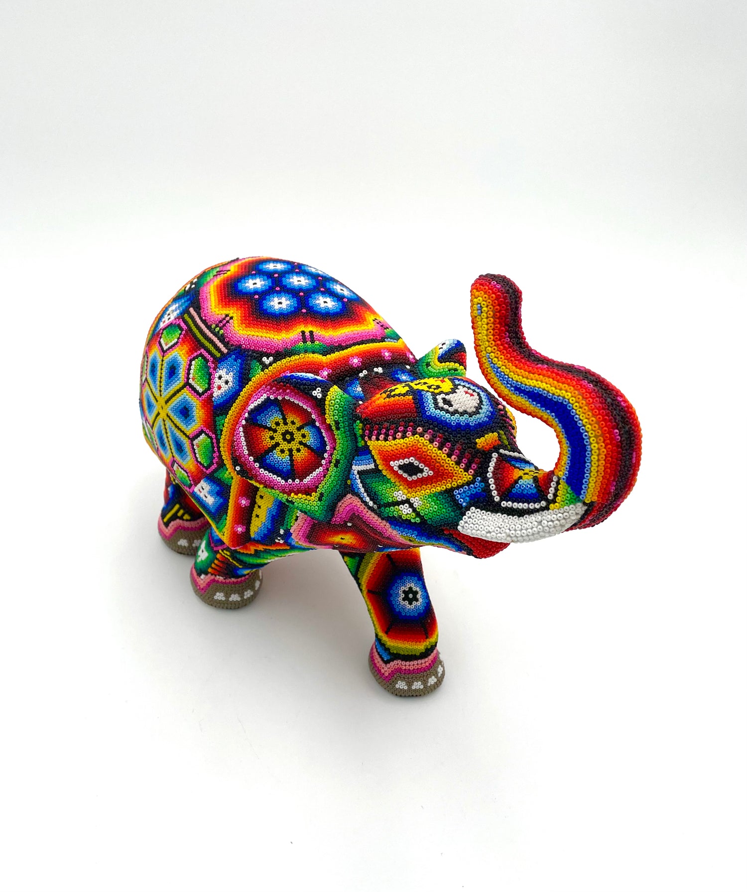 Huichol art elephant