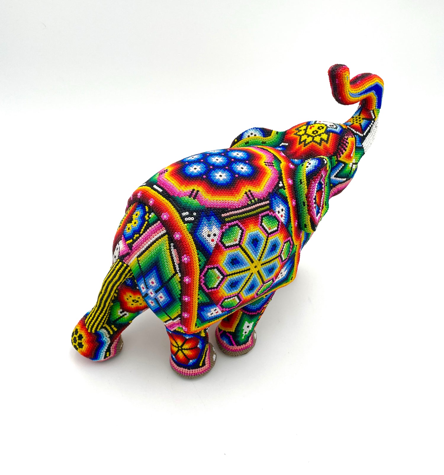 Huichol art elephant