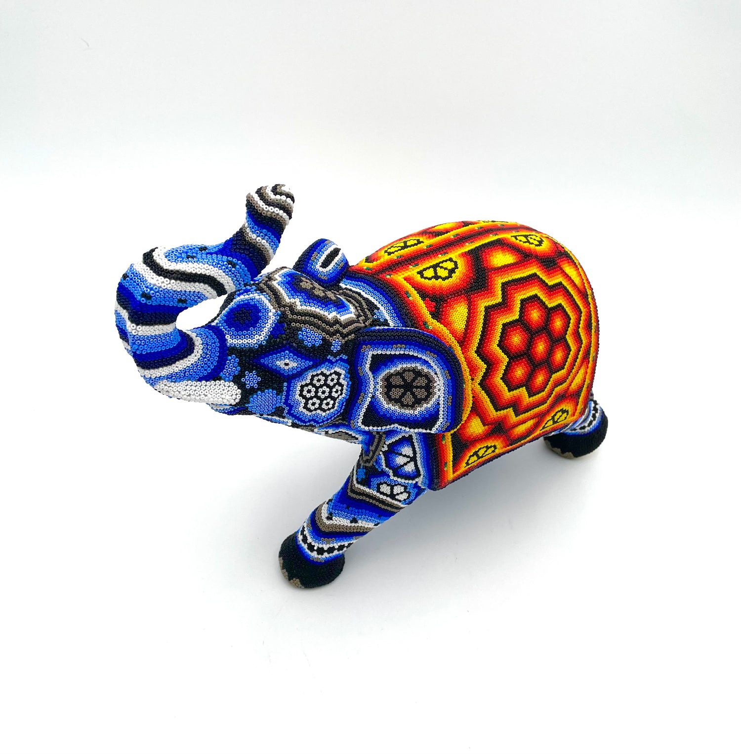 Huichol art elephant