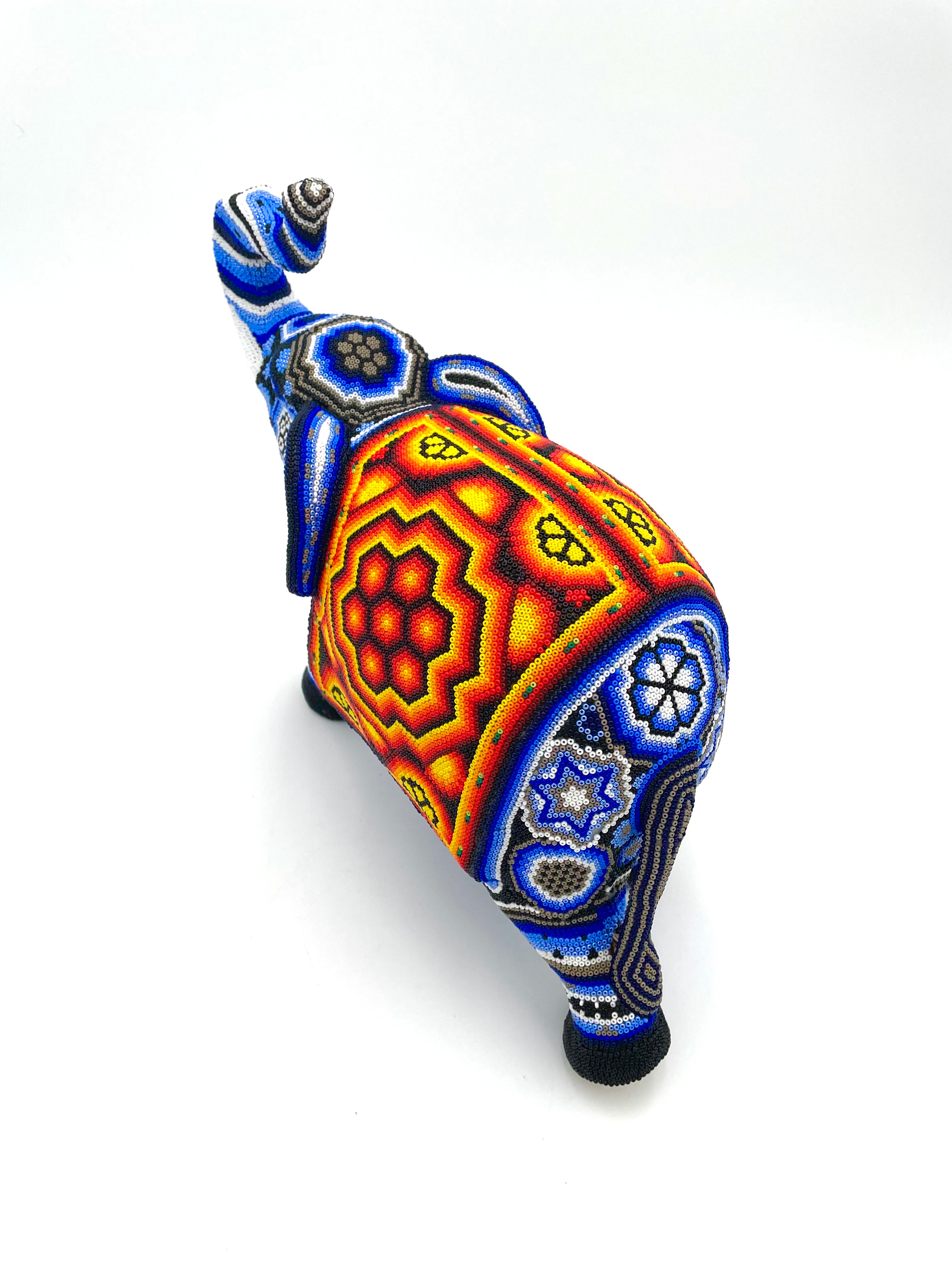 Huichol art elephant