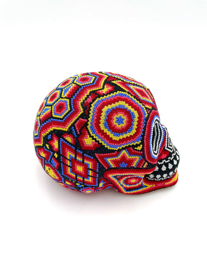 Huichol art skull