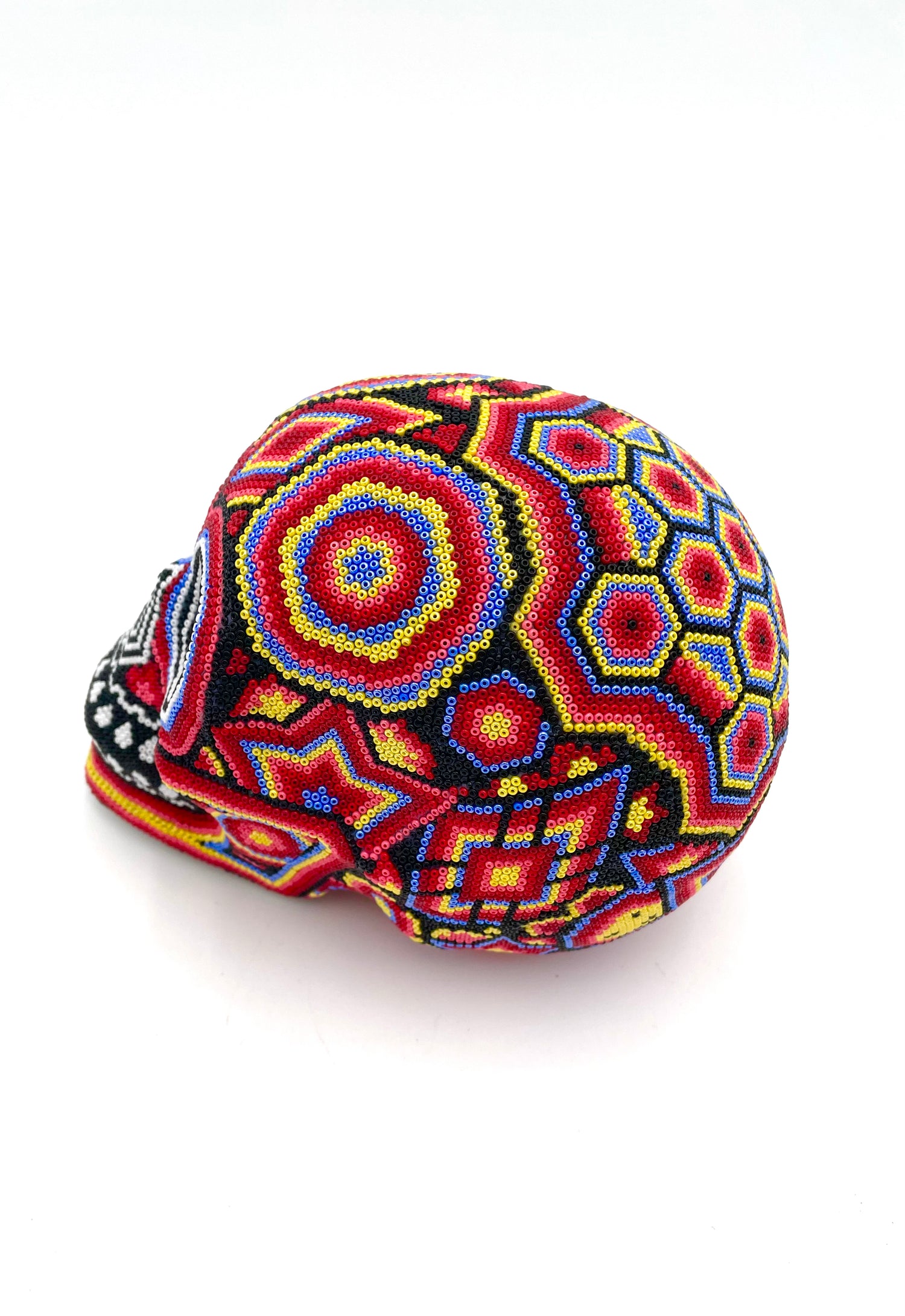 Huichol art skull