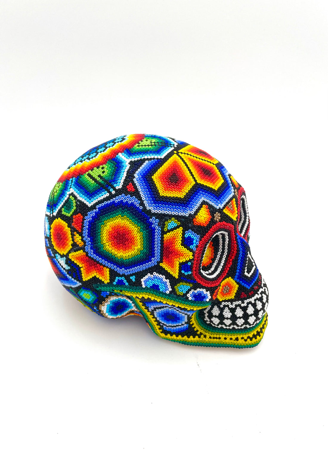 Huichol art skull