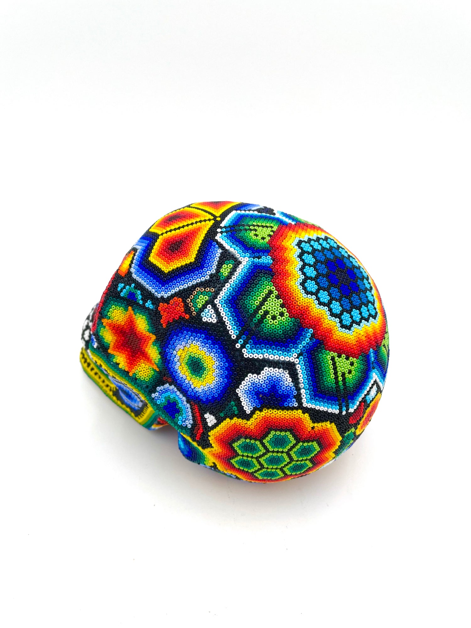 Huichol art skull