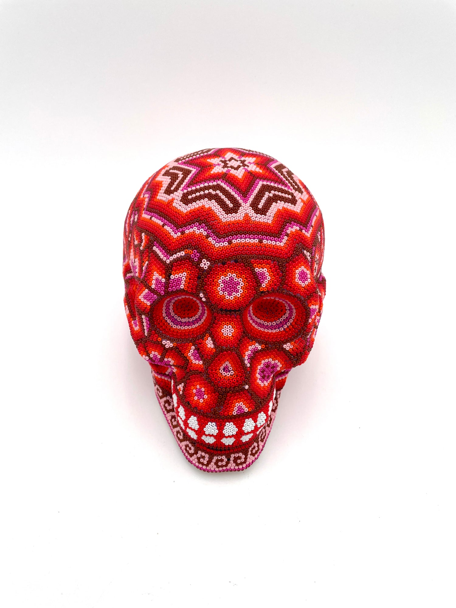 Huichol art skull