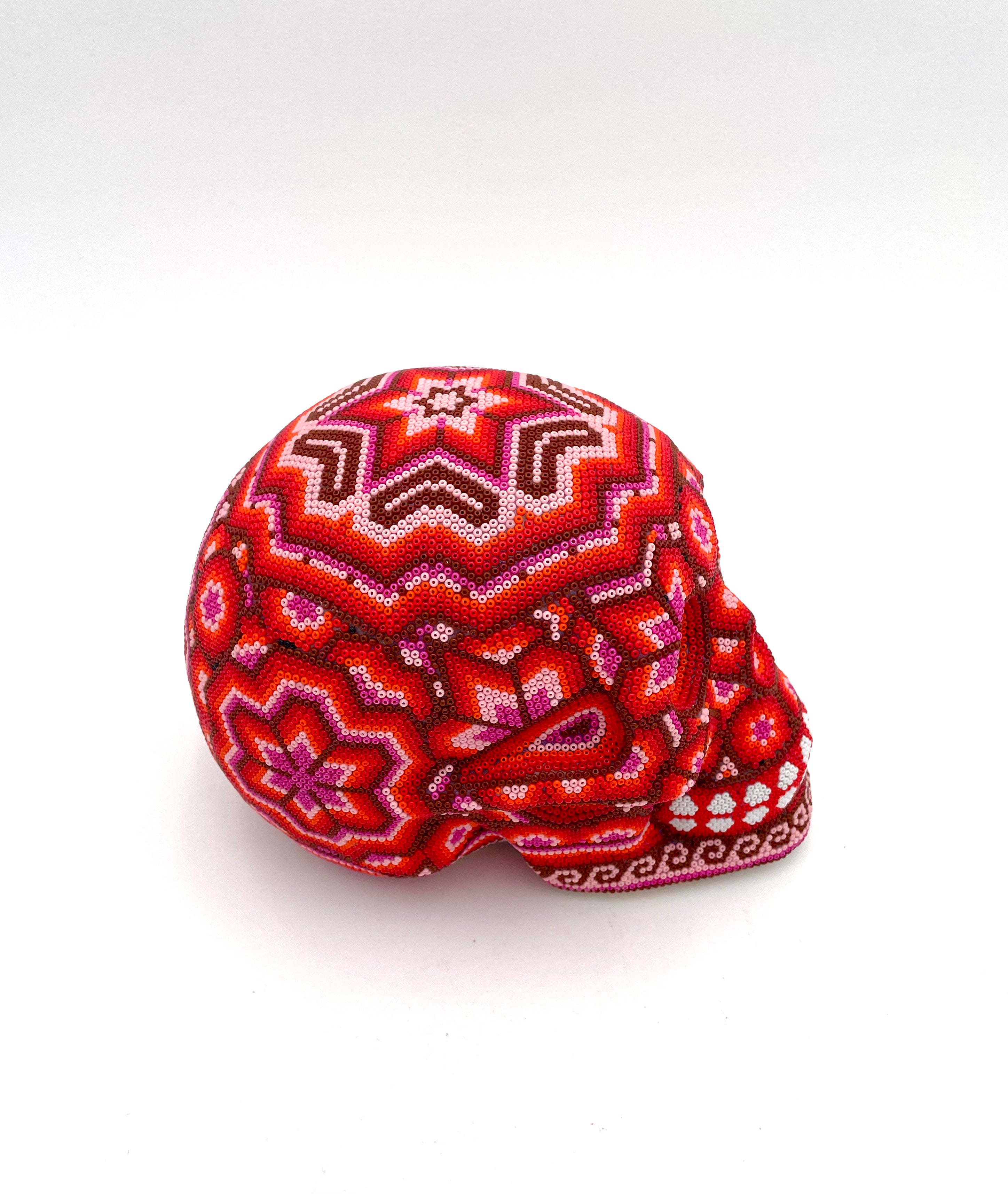 Huichol art skull