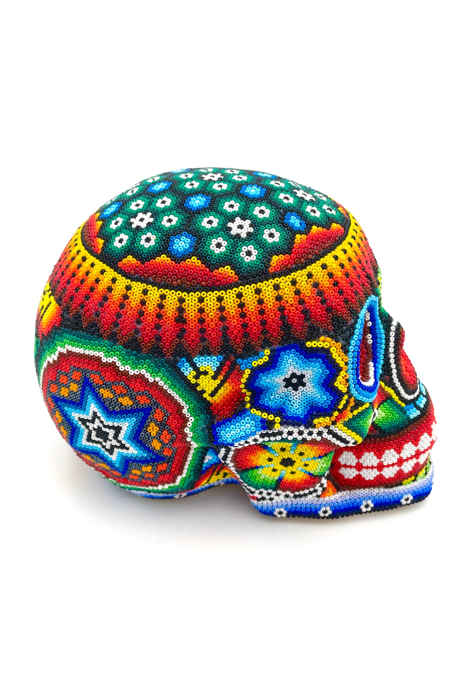 Huichol art skull