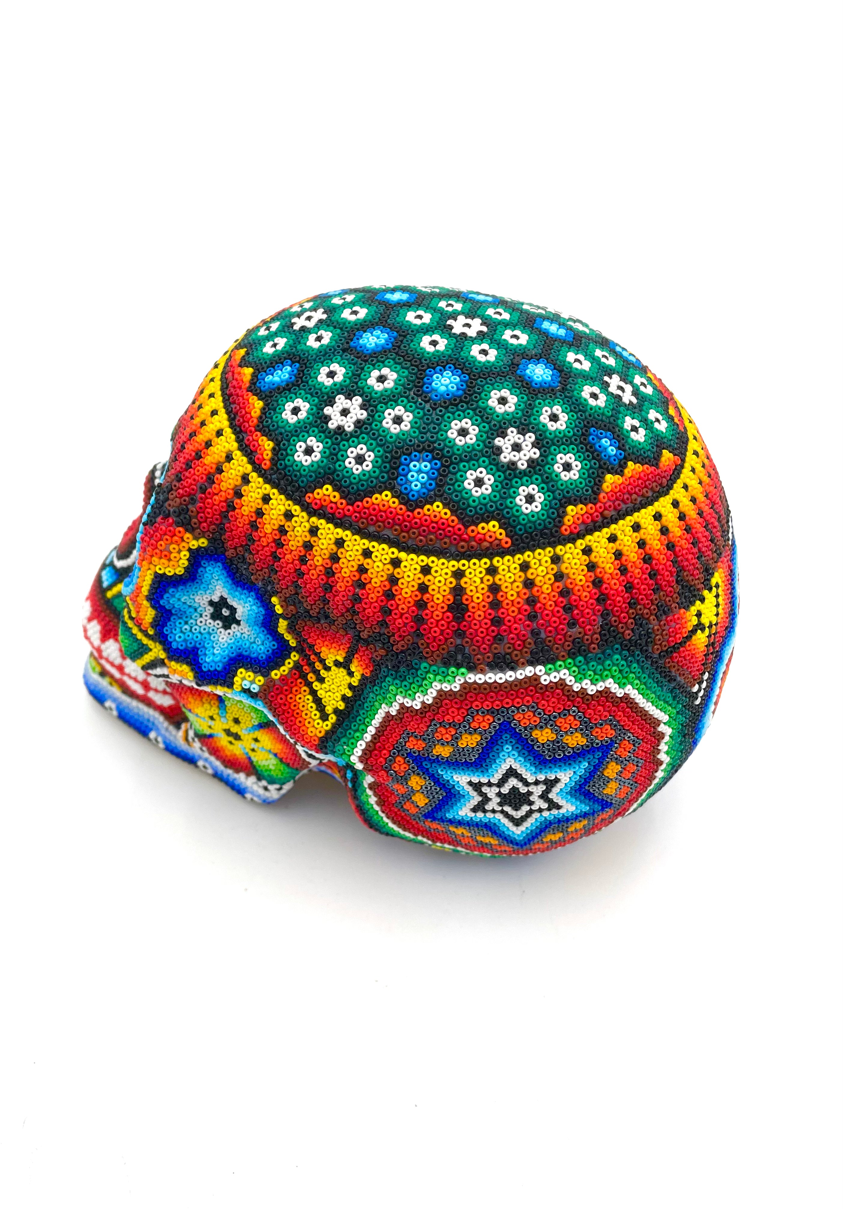 Huichol art skull