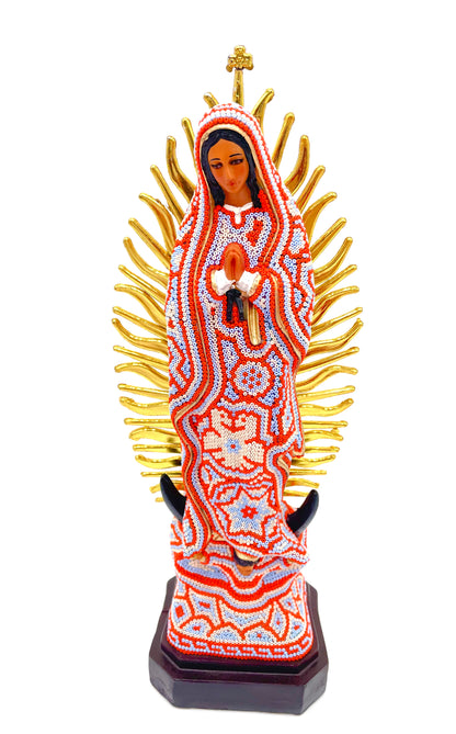 Huichol art Virgin Mary