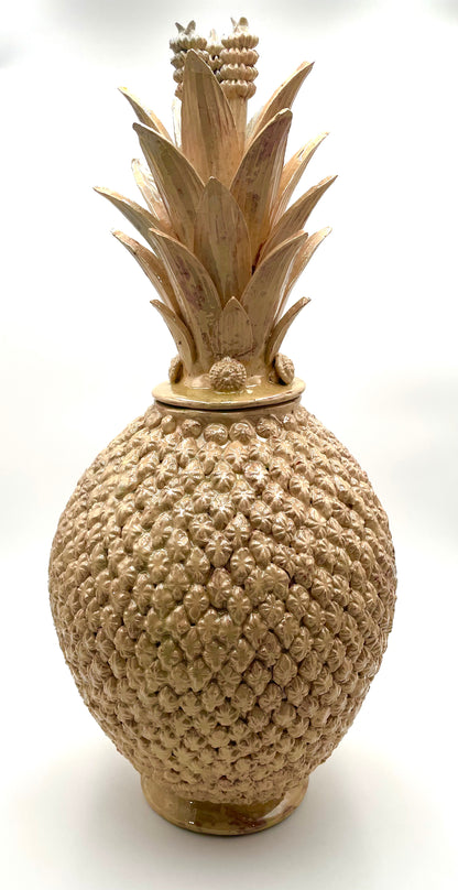 Vitrified clay pineapple (L)