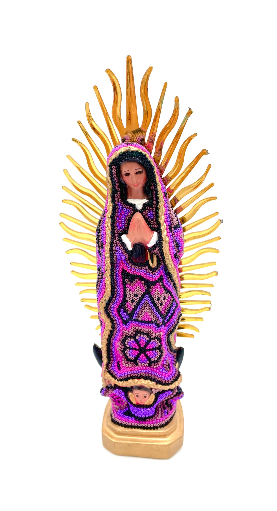 Huichol art Virgin Mary