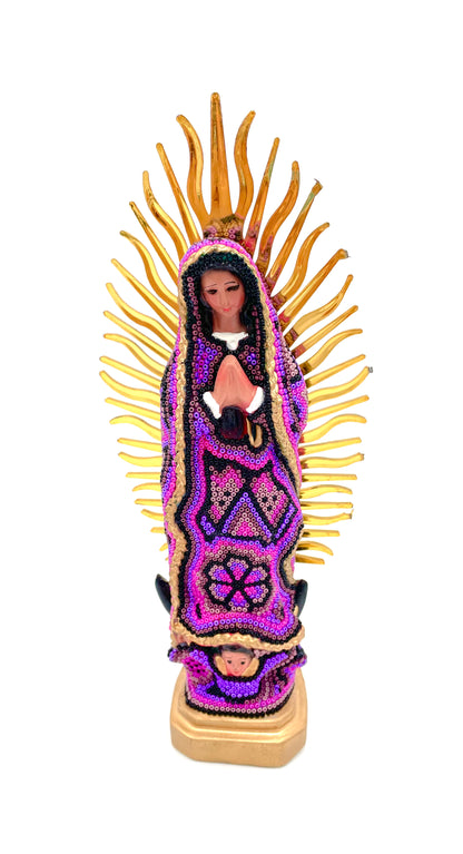 Huichol art Virgin Mary