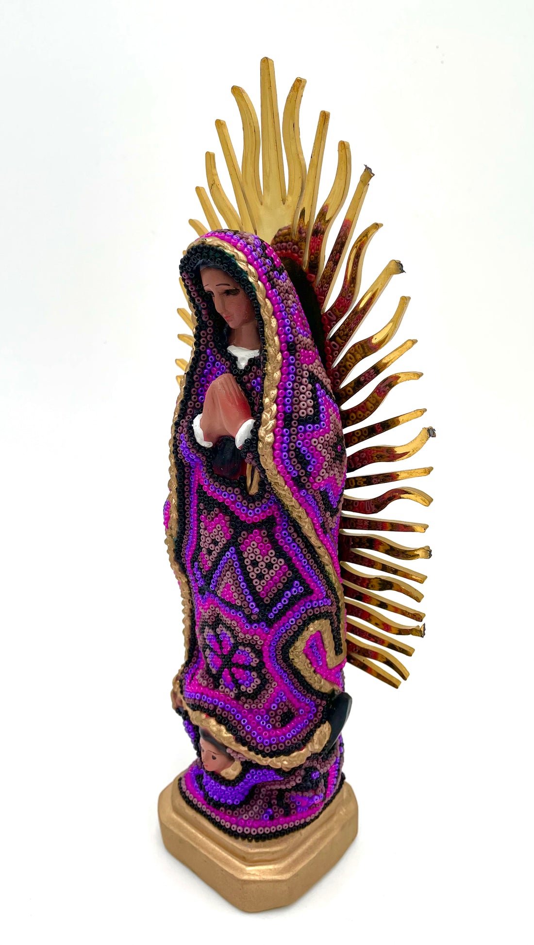 Huichol art Virgin Mary