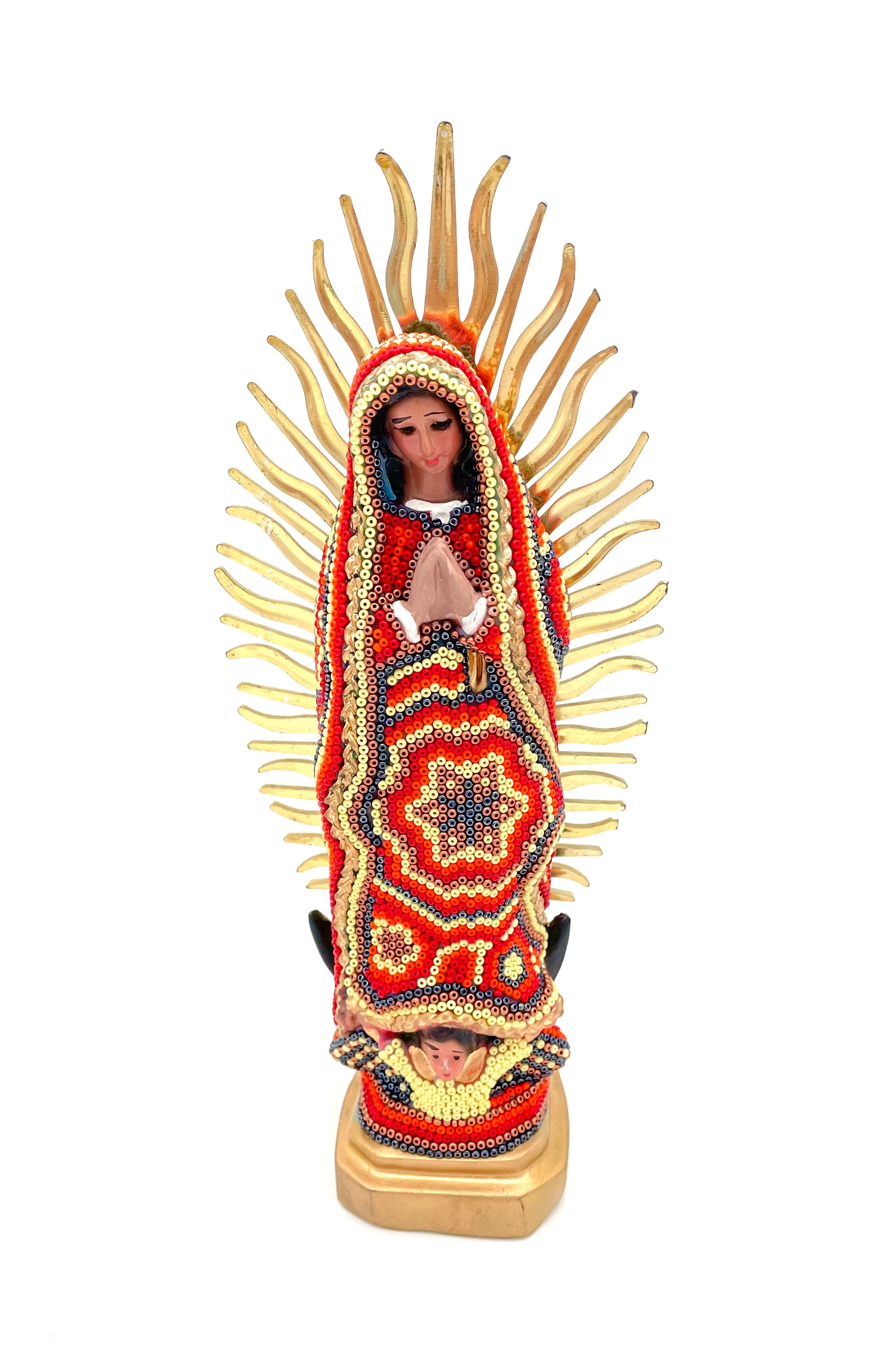 Huichol art Virgin Mary