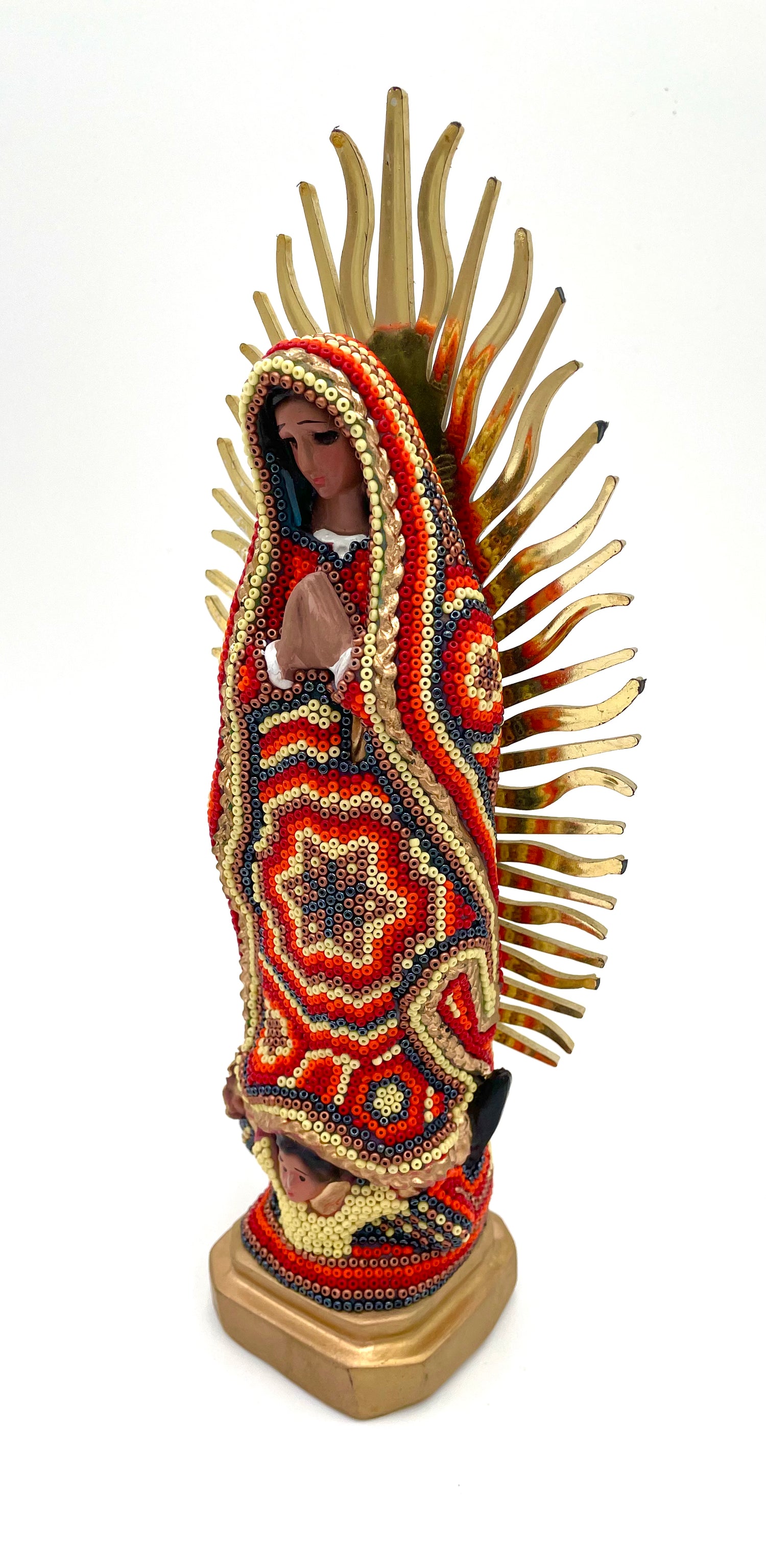 Huichol art Virgin Mary