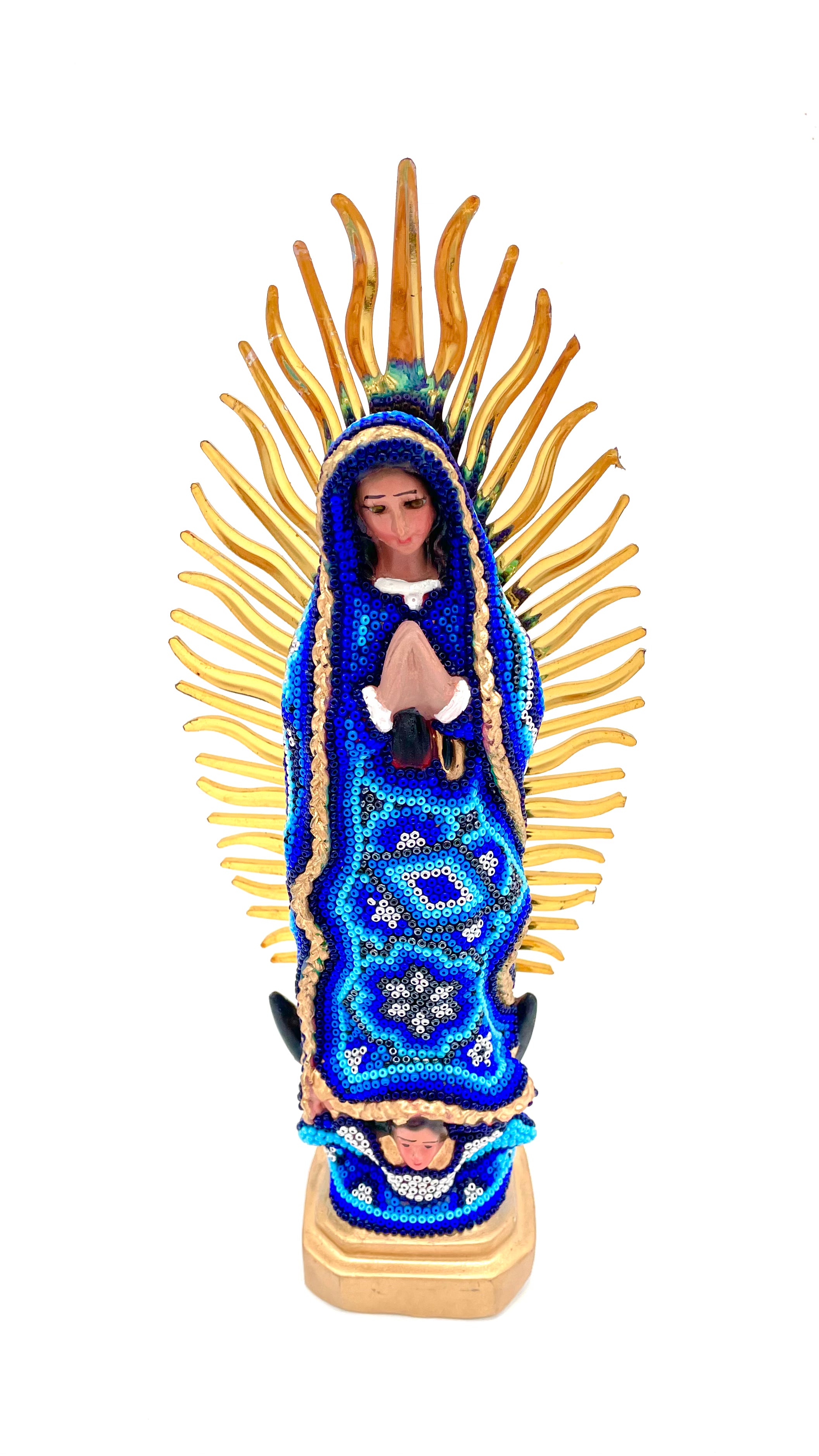 Huichol art Virgin Mary