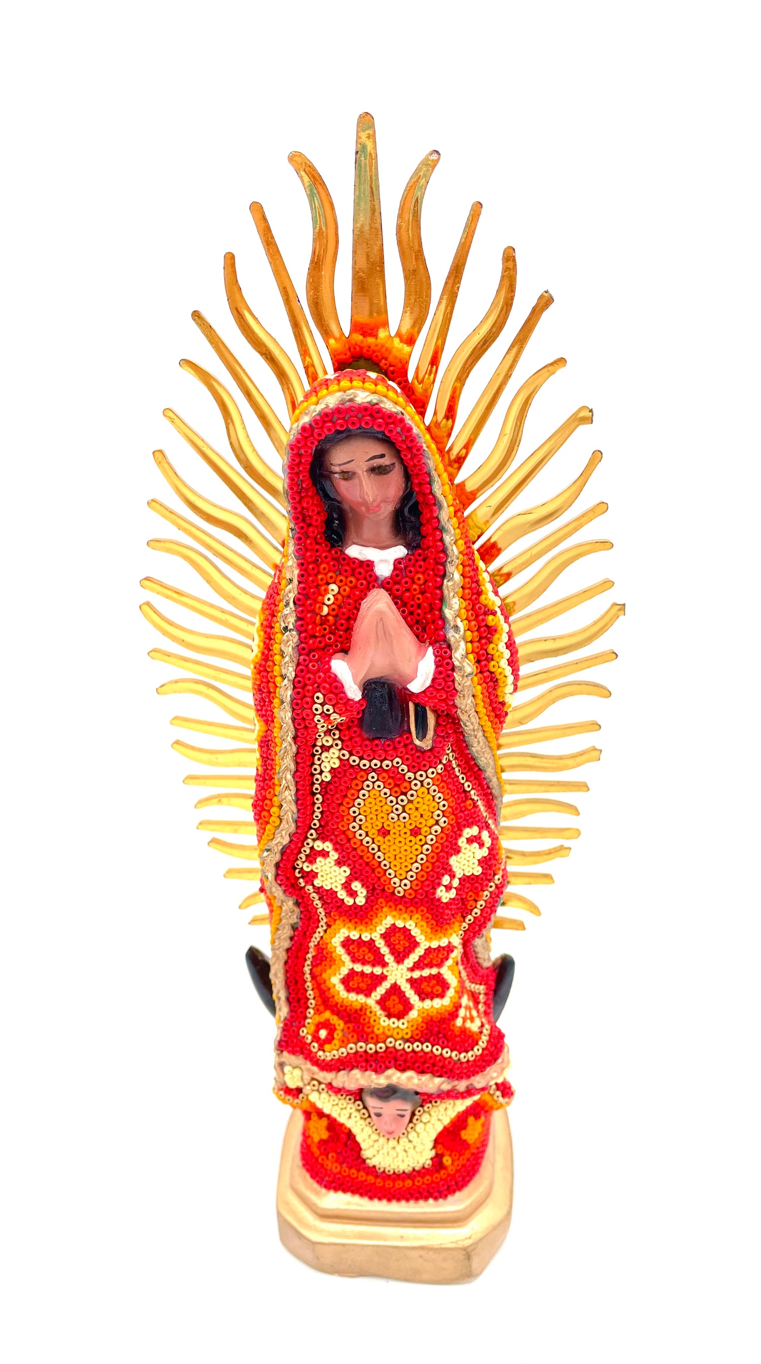 Huichol art Virgin Mary