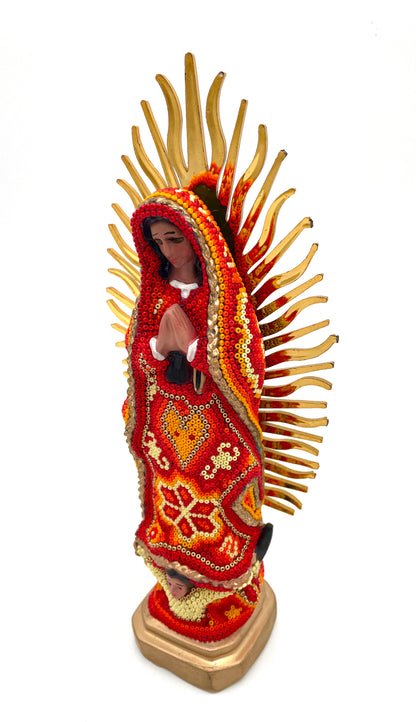 Huichol art Virgin Mary