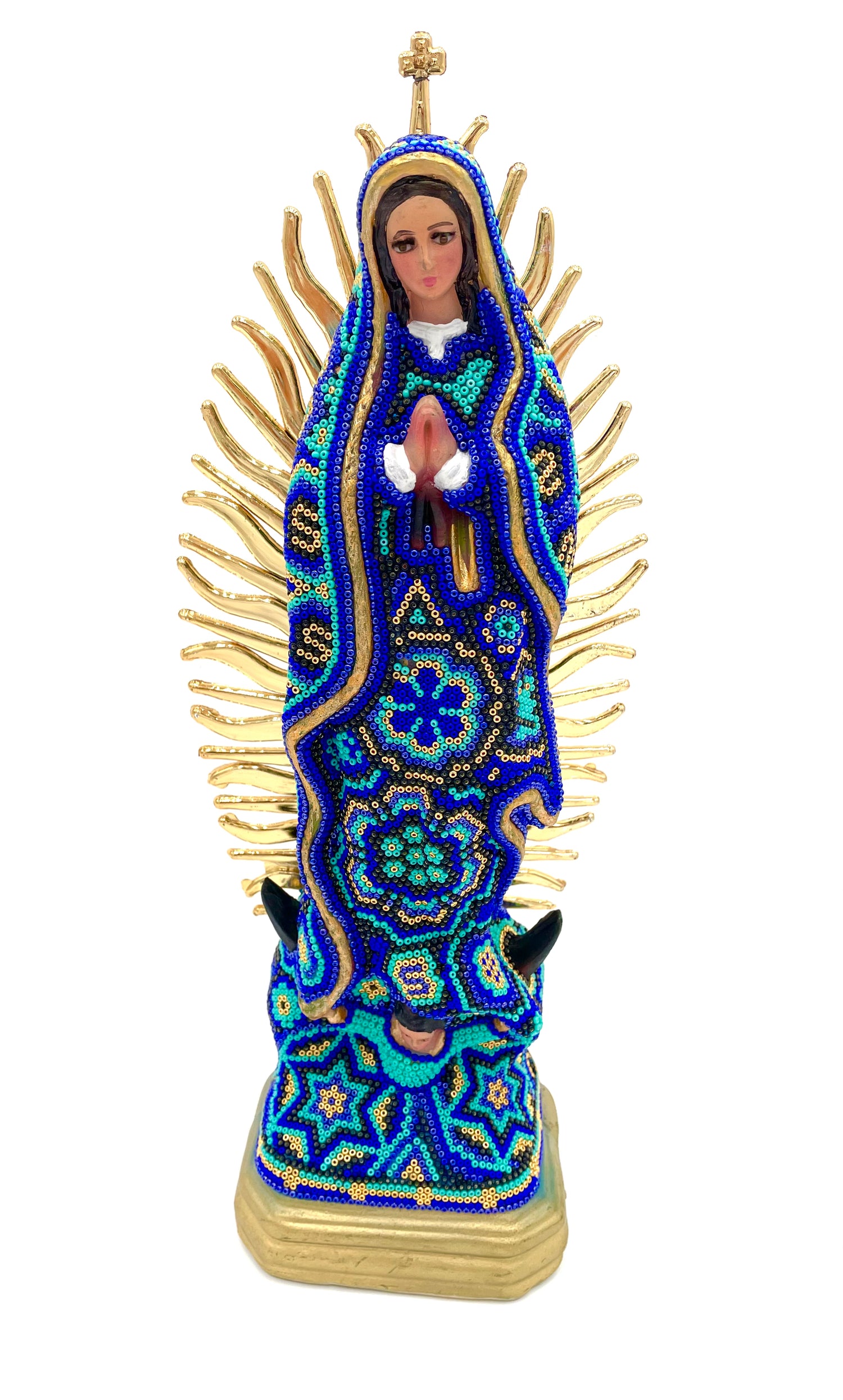 Huichol art Virgin Mary